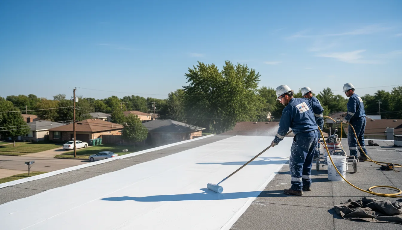 Commercial roof coating in Harts, WV near me